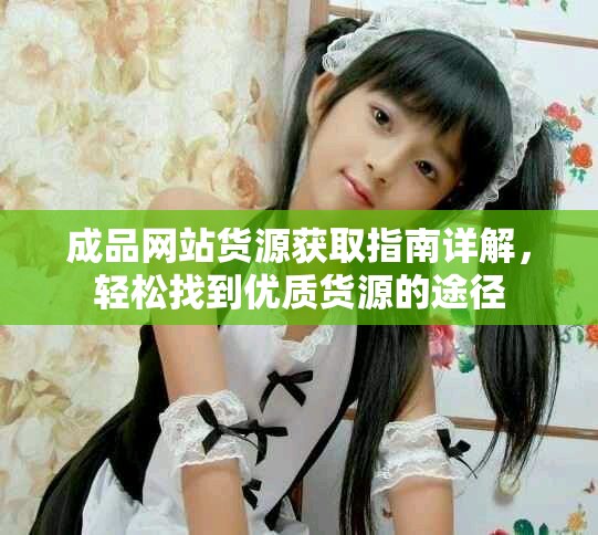 成品网站货源获取指南详解，轻松找到优质货源的途径
