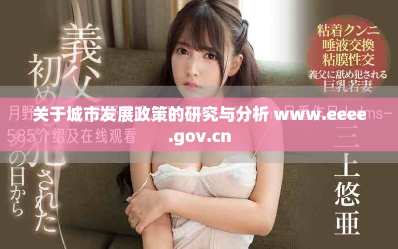 关于城市发展政策的研究与分析 www.eeee.gov.cn